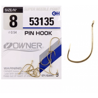Kabliukai Owner Pin Hook Gold 53135