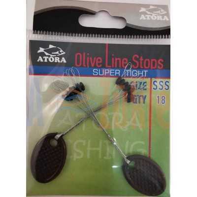 Atora silicone stop knots Olive