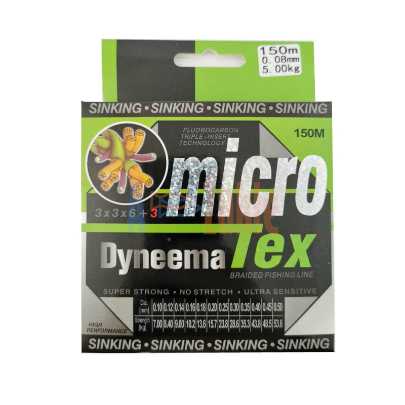 MicroTex 4 strand braided line, 150m. Fly-Cat - 1