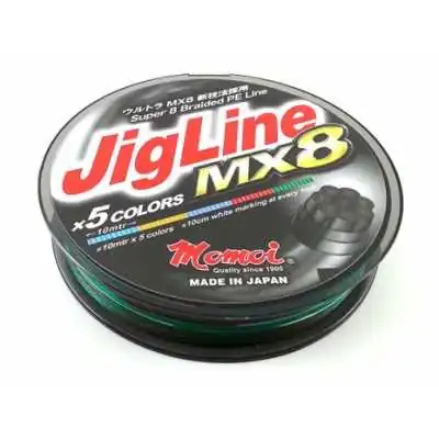 Braided line MOMOI JIGLINE MX8 PE - 300m (multi colour) Momoi - 2