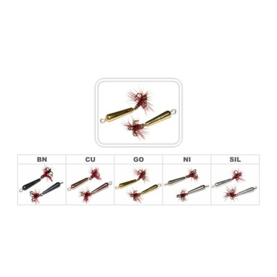 Avižėlė bemasalinė velniukas 3mm x 11.1mm 0,7g varinė (188) Akara - 1