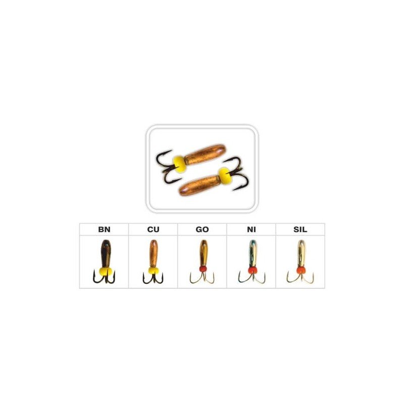 Avižėlė velniukas su biseriu 2mm x 6,2mm 0.25g varinė (206) Akara - 1