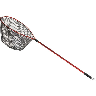 "Rubberised Rake Red (55x65cm) with retractable 110cm handle" - 1