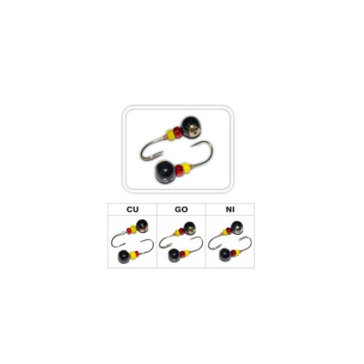 Avižėlė apvali 3.5mm 0.53g juoda su nikeliu Akara - 1