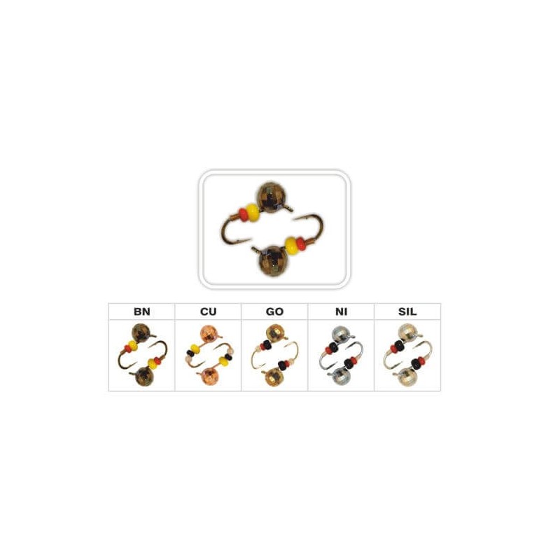 Apaļa ola ar cilpu 4mm 0,65g vara (Nr.003) Akara - 1