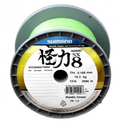 Shimano Kairiki 4, 1m. Sv. zaļš mērīts (Ražots YGK)