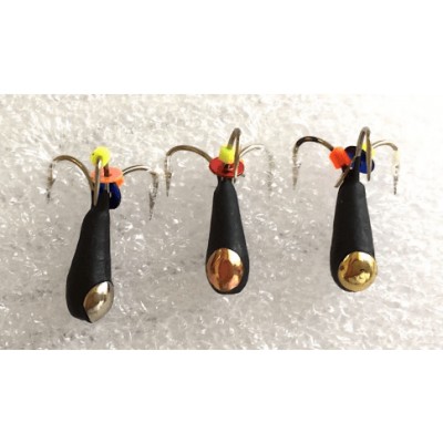 Baitless mormyshka devil black with silver No 151 4mm 1.5g (296) Almarijas - 1