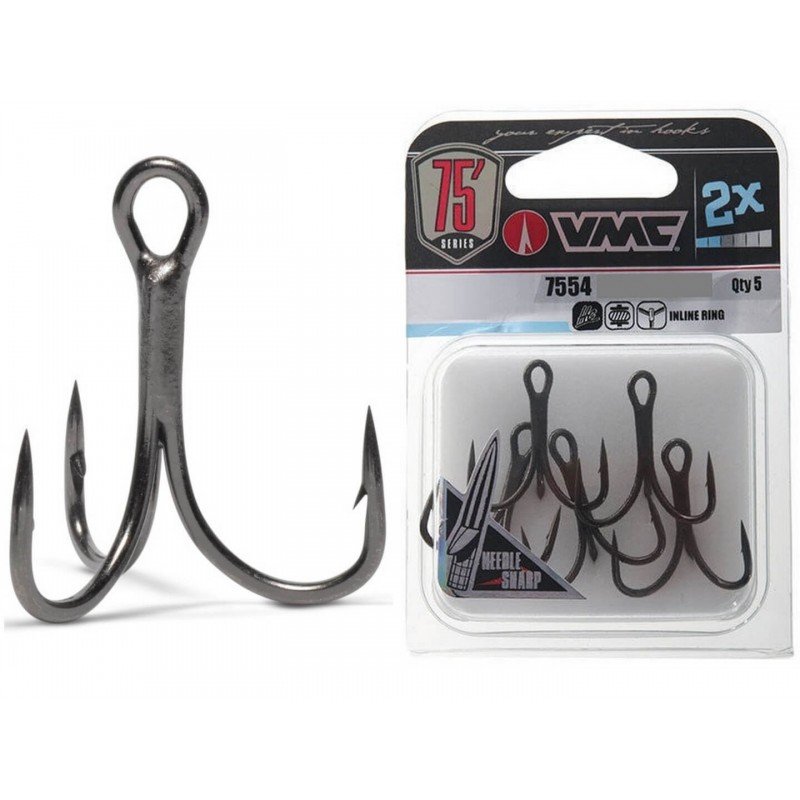 Крючки VMC treble hooks 2X strong 7554 VMC - 1