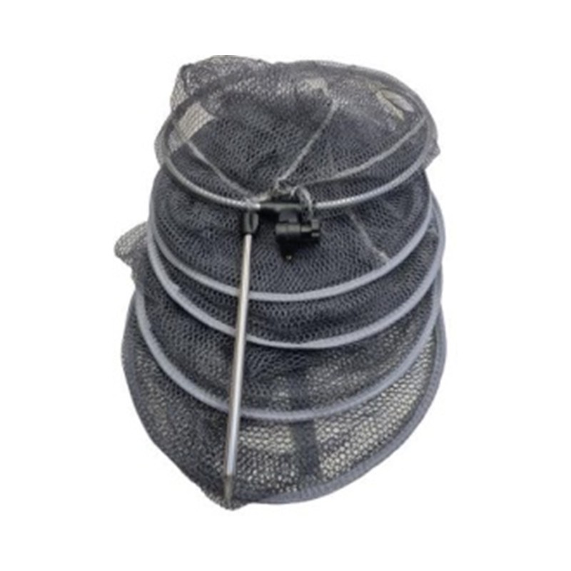 Rubberised round keepnet with adjustable bracket and pole 200cm x 40cm Atora - 1