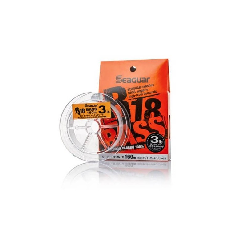 Seaguar R18 BASS 100% Fluorocarbon 160m,