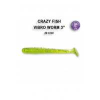 Crazy Fish Vibro Worm 3 Iepakojumā 5 gab.