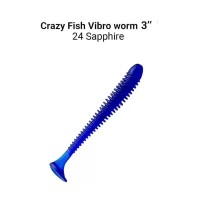 Crazy Fish Vibro Worm 3 Iepakojumā 5 gab.