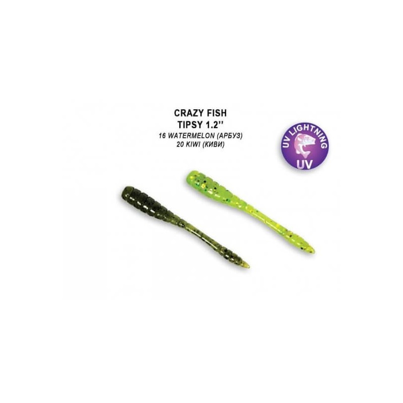 Crazy Fish Tipsy 1.2 " Pack of 16 Crazy Fish - 1