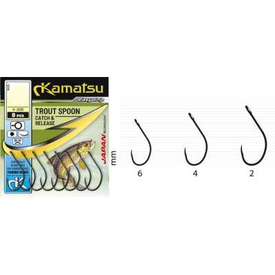 Kamatsu Trout Spoon hooks with large eyelet