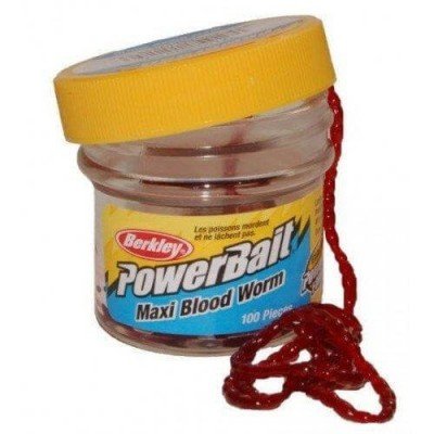 Berkley Powerbait Maxi Blood Worm, 100шт Berkley - 1