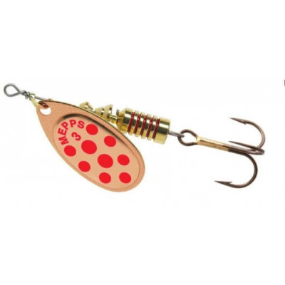 Mepps AGLIA DECOREE Copper/Red Dots,