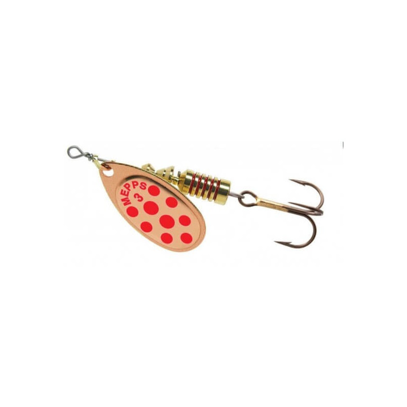 Mepps AGLIA DECOREE Copper/Red Dots,