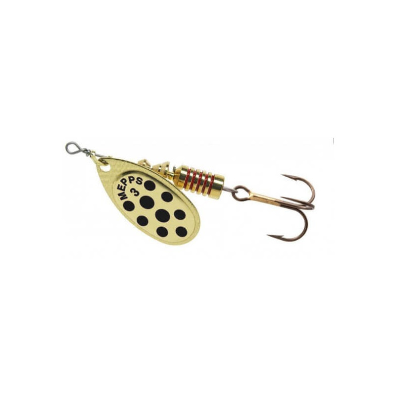 Mepps AGLIA DECOREE Gold/Black Dots (47-),