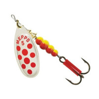 Mepps AGLIA DECOREE Silver/Red Dots