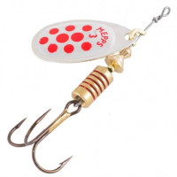 Mepps AGLIA DECOREE Silver/Red Dots