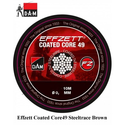 DAM kabelis FZ Coated Core49 Steeltrace Brown 7kg 10m