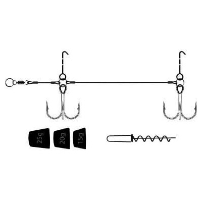 Stingeris su svoriais VMC Pike Rig Heavy VMC - 2