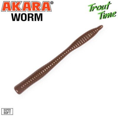 Akara Trout Time Worm 3" 10шт банка Akara - 13