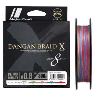 Major Craft Dangan Braid Cross X8 300m Multicolor