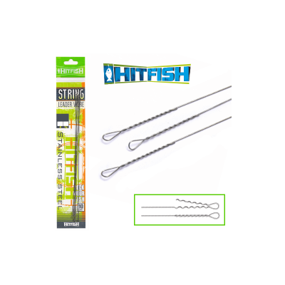 HITFISH String Leader Wire 200 mm, d 0.30, 9 kg (10 pcs)