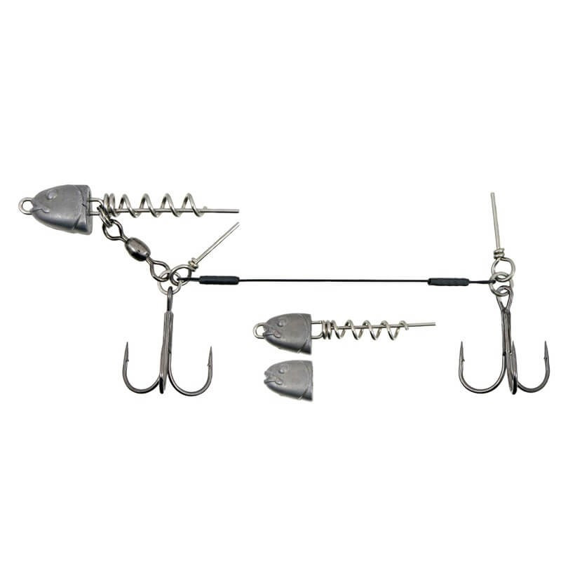 Konger DOUBLE STINGER 12cm/27kg rinkinys (5,10,15g), 2/0 Konger - 1