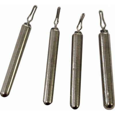 Tungsten stick-shaped "drop shot" weight with clip