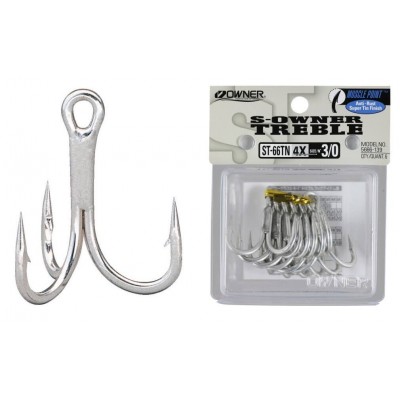 Marine treble hooks Owner ST-66TN nr.2/0 5 pcs Owner - 1