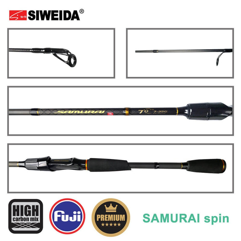 Спиннинговое удилище Siweida SAMURAI 2.28m 2-12g, Siweida - 2