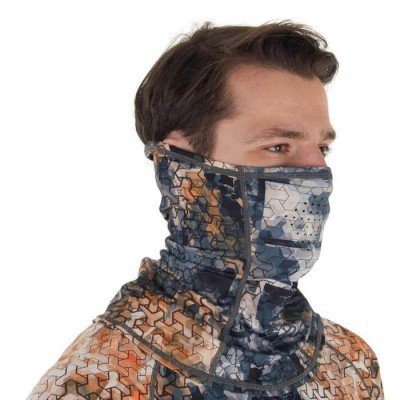 FHM Mark UV Protection Fishing Scarf kaukė-mova Orange/Grey FHM - 1