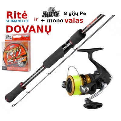 Golden Catch Mirrox MRS-762M 2.29m 7-28g+dāvana Shimano FX3000+pinēta aukla