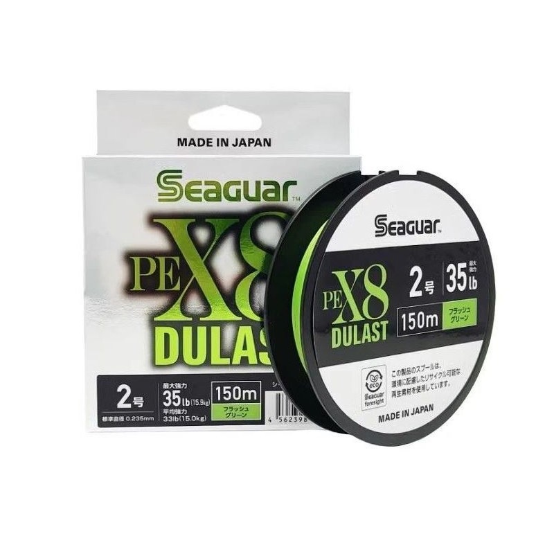 SEAGUAR braided line Dulast PE X8 Flash Green 150m,
