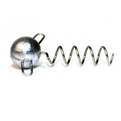 Screw-in weight with spring and two ears,