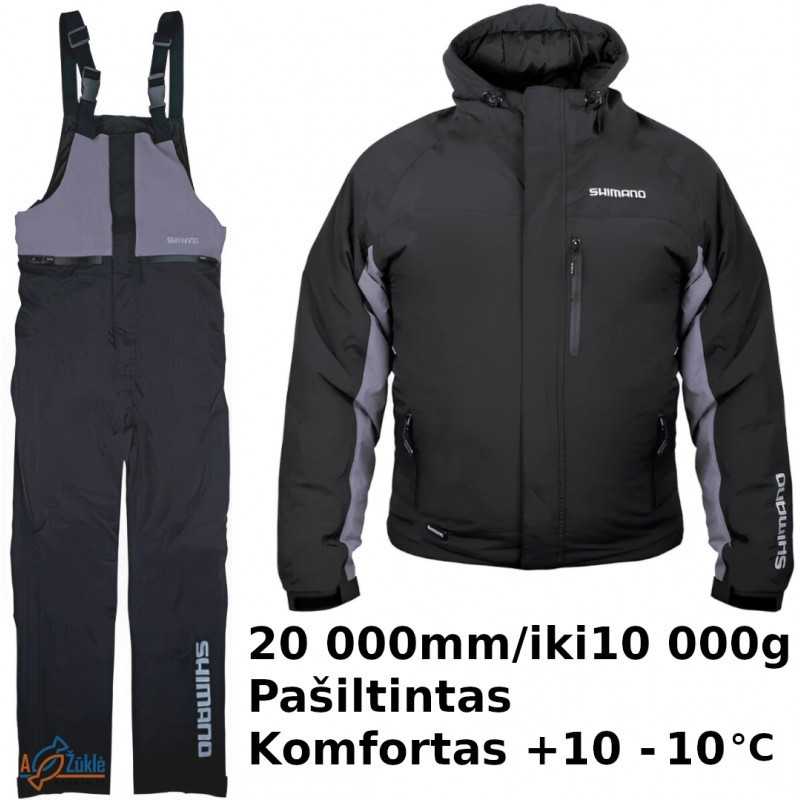 Shimano Wear Rain pašiltintas kostiumas +10 -10°C, juodas 20 000 / 10 000 Shimano- - 2