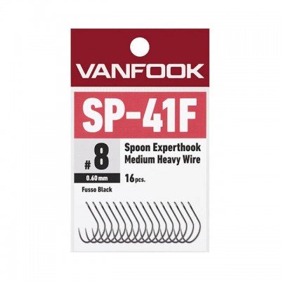 Vanfook kabliukai be užkarpėlės SP-41F Fusso Black (6pcs/pack) Vanfook - 2