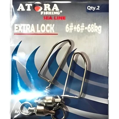 Atora clips with twisters for sea no. Nr6 / 68 kg - 2psc