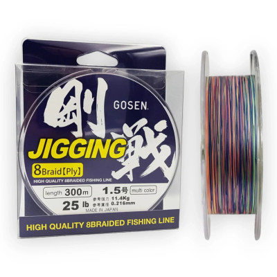 Pīta aukla GOSEN Jigging 0.216mm 300m 11.4kg