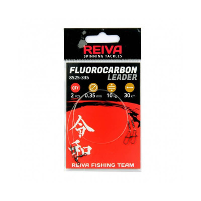 REIVA fluorokarbono pavadėliai 0,60mm 25kg 30cm 2vnt