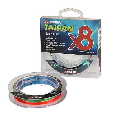 Оплетка TAIPAN ELITE PE X8 MULTICOLOR