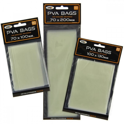 PVA maišelis NGT 70x100mm. Pakelyje 20 maišelių