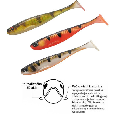 Major Craft Stabi Shad Slim 7" 17,8cm