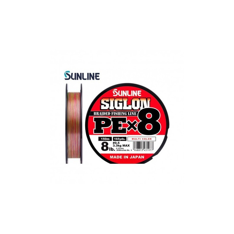 Sunline Siglon X8 PE Line 300m - 30LB (PE 1.7) - Multi, Neuve