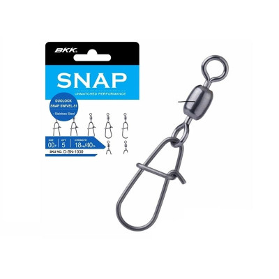Скобы BKK Snap Swivel с вертлюгами