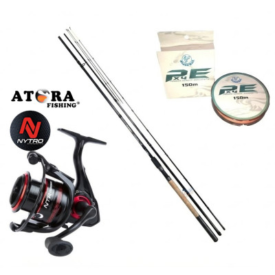 Feederio komplektas Atora Expert 3,9m 120g + Nytro NTR MK2 5000 + Pintas valas