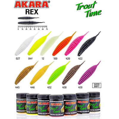 Akara Trout Time Rex 2" 10gab konteiners