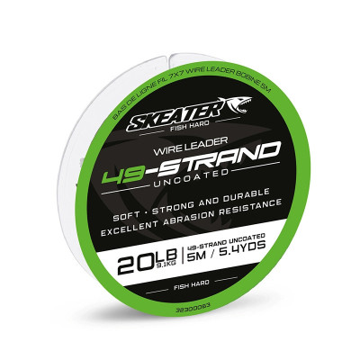 Проволока Skeater для поводков 49-STRAND UNCOATED 11,8кг 5м SPOOL